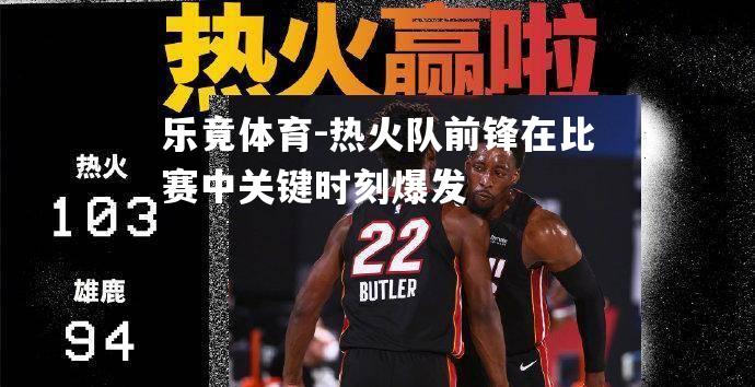 热火队前锋在比赛中关键时刻爆发